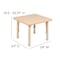 Flash Furniture Square 24 W, 24 L, 23.75 H, Plastic, Steel, Brown YU-YCX-002-2-SQR-TBL-NAT-GG - alternate 2